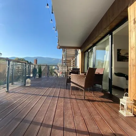 Pod Gwiazdami Z Kominkiem - Scisle Centrum - Sauna - Widok Na Gory - Taras 30m2 *