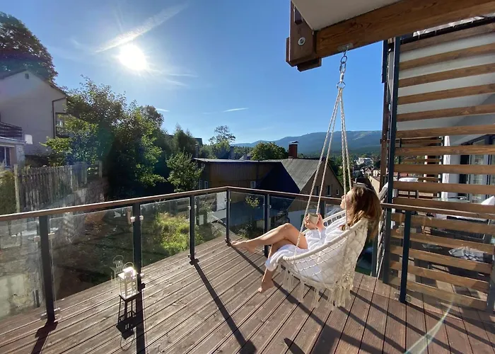 Pod Gwiazdami Z Kominkiem - Scisle Centrum - Sauna - Widok Na Gory - Taras 30m2 アパート