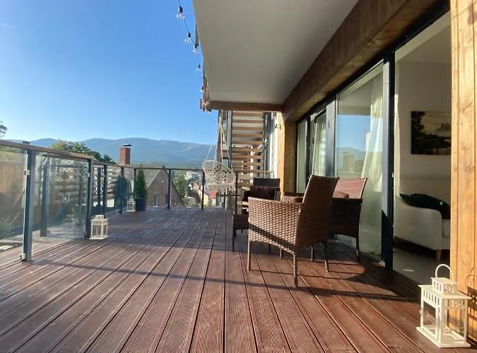 Pod Gwiazdami Z Kominkiem - Scisle Centrum - Sauna - Widok Na Gory - Taras 30m2 *