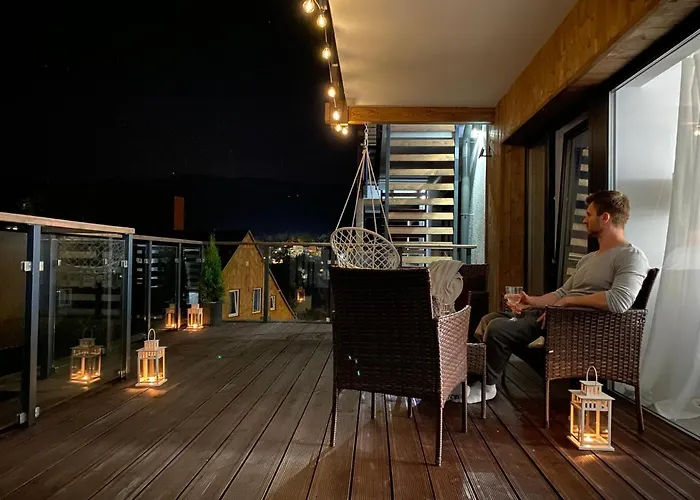 Apartament Z Kominkiem - W Centrum - Sauna - Widok Na Gory Appartamento